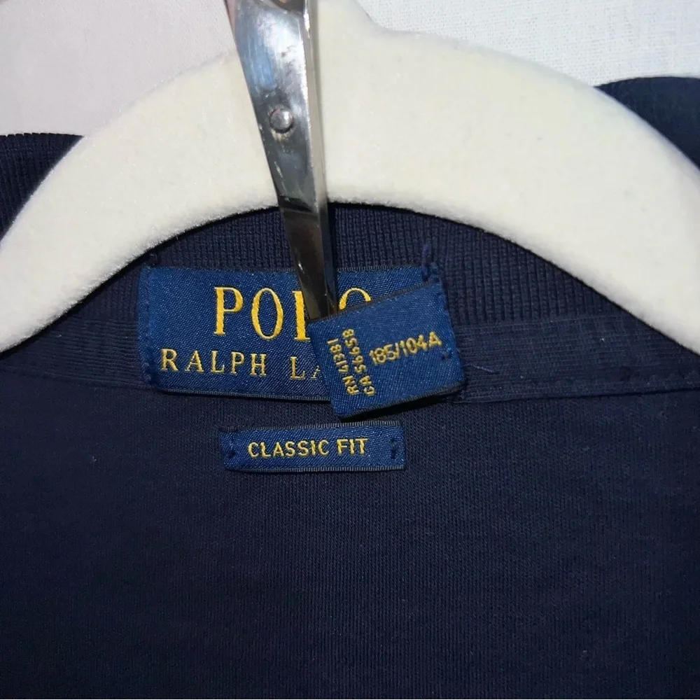 Polo Ralph Lauren Navy Blue Classic Fit Polo Shirt, Size XL
